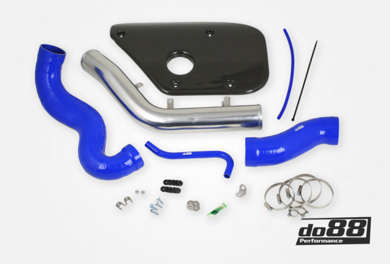 do88 Volvo S60 V60 V70 T6 Inlet Pipe Blue Hoses Carbon fiber cover - IR-120-MK-B