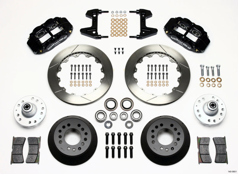 Wilwood Narrow Superlite 6R Front Hub Kit 12.88in 74-80 Pinto/Mustang II Disc Spindle only - 140-9801