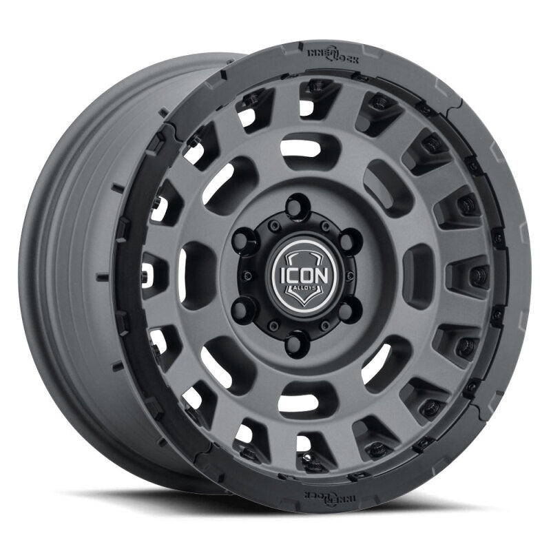 ICON Hammer Pro 17x8.5 / 6x5.5 / 0mm / 4.75in BS - Charcoal - 21017858347CH