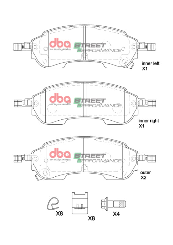 DBA 2022+ Ford Ranger Raptor 3.0TT SP Performance Rear Brake Pads - DB2388SP
