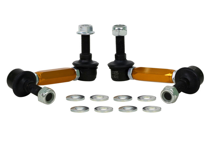 Whiteline Universal Sway Bar Link Assembly Heavy Duty Adjustable Steel Ball 115mm Size - KLC180-115