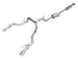 AWE Tuning 2021+ Ford F150 Tremor w/ Bumper Cutouts 0FG Resonated Cat-Back w/ Chrome Silver Tips - 3015-32402