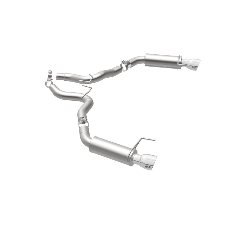 MagnaFlow Axle Back, SS, 3in, Competition, Dual Split Polished 4.5in Tip 2015 Ford Mustang GT V8 5.0 - 19103
