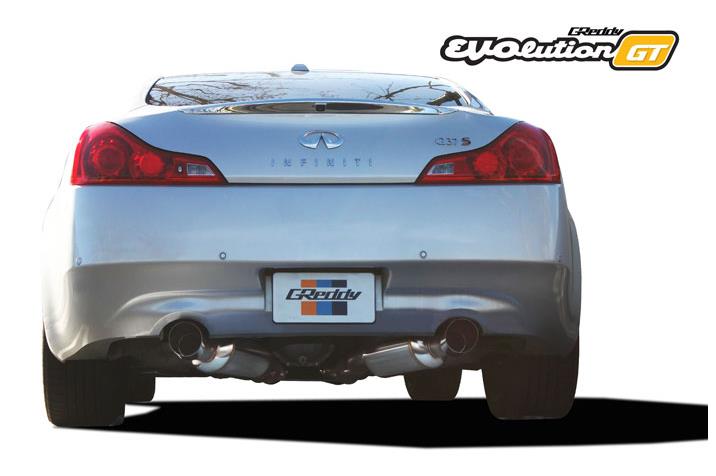 GReddy 07-14 Infiniti G37 Evolution (RWD ONLY) GT 304SS Cat-Back Exhaust - 10128304