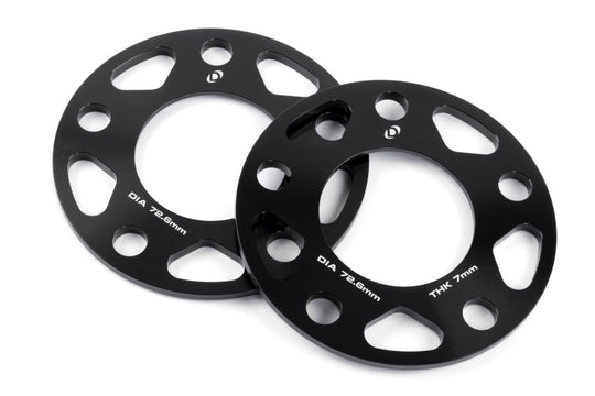 Dinan Wheel Spacers - 5x120 - 72.6mm CB - 7mm Thick (Set of 2) - D210-2037
