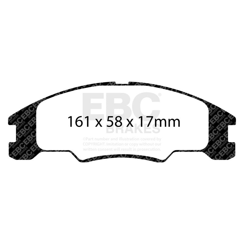 EBC 10-11 Ford Focus 1.6 Yellowstuff Front Brake Pads - DP41822R
