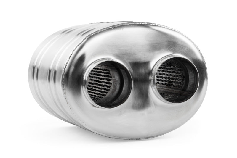APR Premium Sound Absorption Muffler - Dual 63.5mm (2.5in) - Oval Body 220mm x 169mm x 260mm - MUH0007