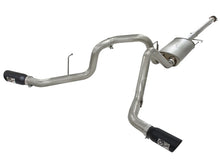 Load image into Gallery viewer, aFe MACHForce XP Exhaust 3in SS Dual Side Exit CB w/ Black Tips 11-14 Ford F150 EcoBoost V6-3.5L TT - 49-43056-B