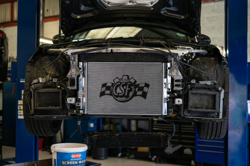 CSF 2015+ Mercedes Benz C63 AMG (W205) Front Mount Heat Exchanger w/Rock Guard - 8088