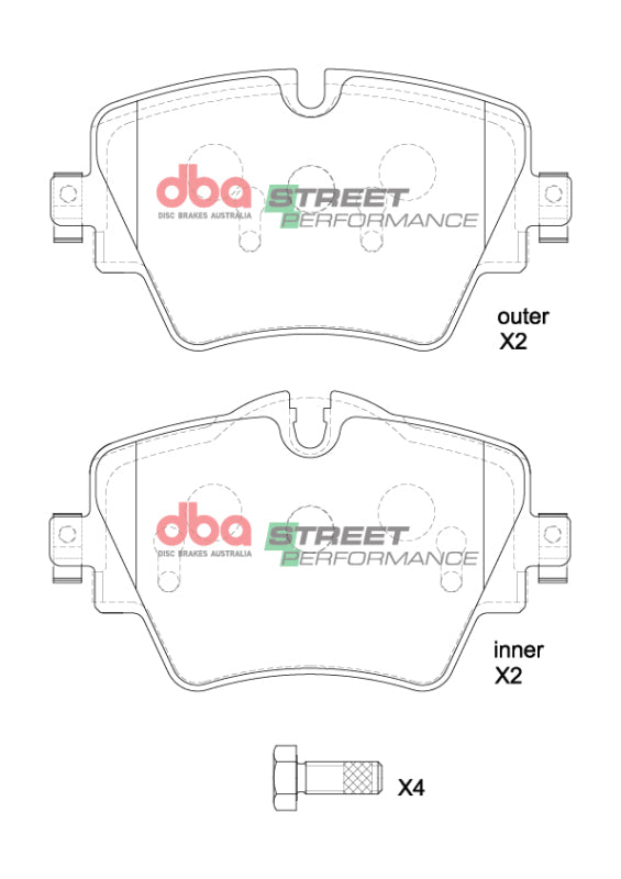DBA 20-23 Toyota Supra (w/Single Piston Front Caliper) SP Performance Front Brake Pads - DB2377SP