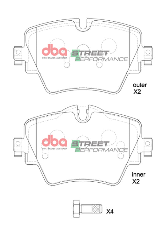 DBA 20-23 Toyota Supra (w/Single Piston Front Caliper) SP Performance Front Brake Pads - DB2377SP