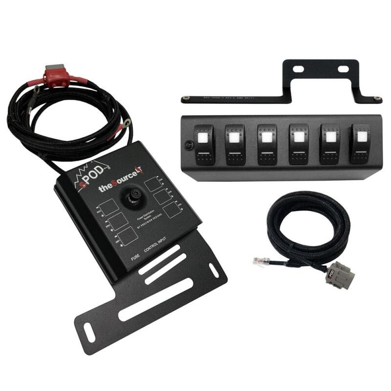 sPOD 09-18 Jeep Wrangler JK SourceLT w/Red LED Switch Panel - 873190