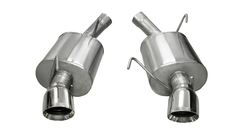 Corsa 2005-2010 Ford Mustang Shelby GT500 5.4L V8 Polished Sport Axle-Back Exhaust - 14311