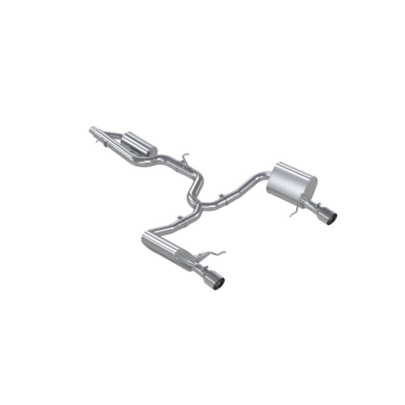 MBRP 17-19 VW Golf SportWagen/Alltrack 1.8T T304SS 3in Cat-Back 2.5in Dual Split Rear w/ SS Tips - S4618304