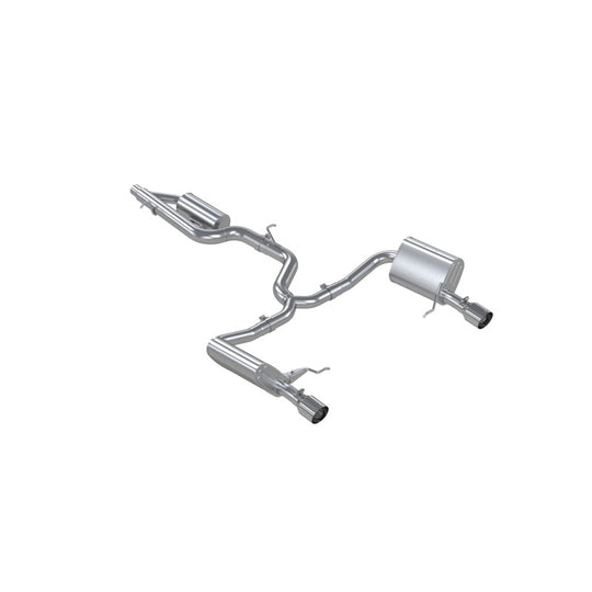 MBRP 17-19 VW Golf SportWagen/Alltrack 1.8T T304SS 3in Cat-Back 2.5in Dual Split Rear w/ SS Tips - S4618304