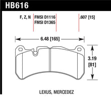 Load image into Gallery viewer, Hawk 08-09 Lexus IS-F HP+ Street Front Brake Pads - HB616N.607