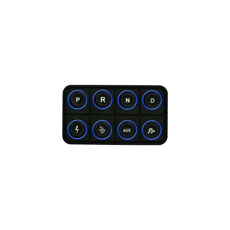 AEM EV 8 Button Keypad CAN Based Programmable Backlighting - 30-8400