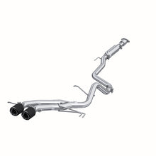 Load image into Gallery viewer, MBRP 13-18 Hyundai Veloster Turbo Dual Exit T409 2 1/2in Cat Back w/ Carbon Fiber Tips - S47034CF