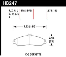 Load image into Gallery viewer, Hawk 97-06 Corvette (incl C5 Z06) HP+ Street Front Brake Pads - HB247N.575