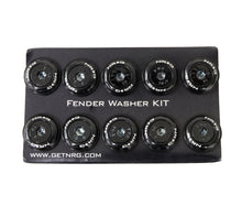 Load image into Gallery viewer, NRG Fender Washer Kit w/Color Matched M6 Bolt Rivets For Plastic (Black) - Set of 10 - FW-150BK