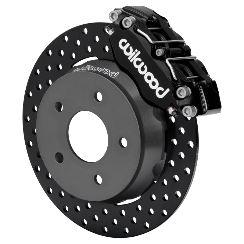 Wilwood 22-24 Polaris RZR Turbo/ Pro R 5-Lug Front Big Brake Kit - Drilled Rotors Black Powder Coat - 140-18059-D