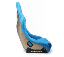 Load image into Gallery viewer, NRG FRP Bucket Seat ULTRA Edition - Medium (Blue Alcantara/Pearlized Back) - FRP-303BL-ULTRA
