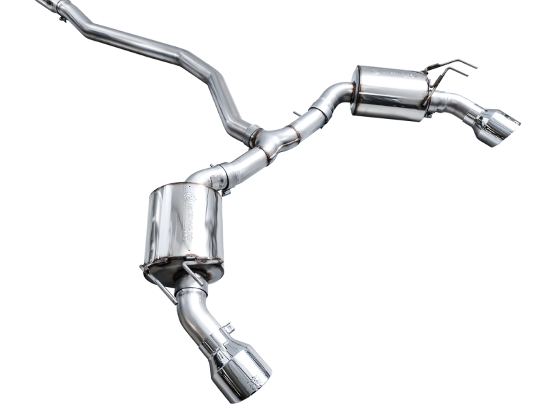AWE Tuning 22+ Honda Civic Si/Acura Integra Touring Edition Catback Exhaust - Dual Chrome Silver Tip - 3015-32331