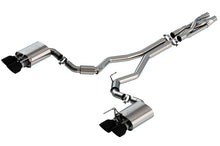 Load image into Gallery viewer, Borla 2020 Ford GT500 5.2L AT 3in ATAK CatBack Exhaust w/ Black Chrome Tips - 140837BC