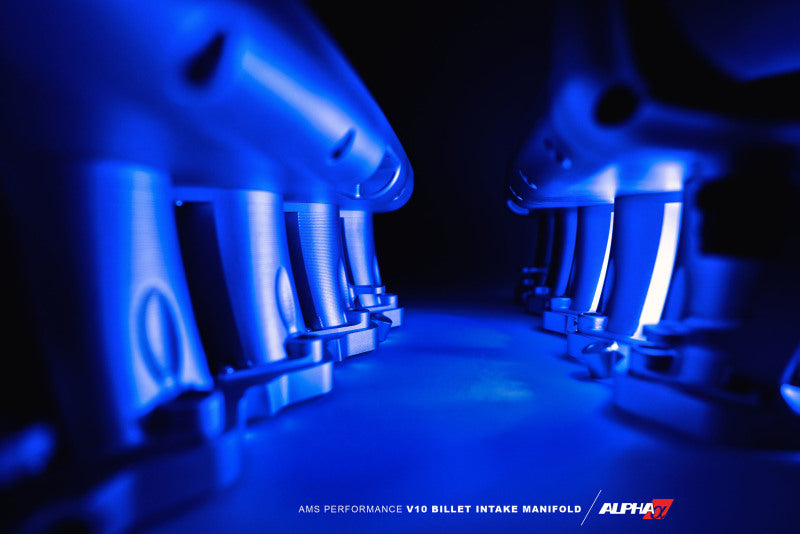 AMS Performance V10 Audi R8 / Lamborghini Huracan / Performante Billet Intake Manifold - CLR Anodize - ALP.37.08.0001-1