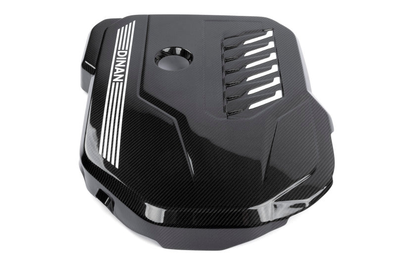 Dinan 19-26 BMW B58D (G01/G02/G20/G22/G23/G26/G42) Gloss Carbon Fiber Engine Cover w/Matte Accents - D590-0003