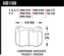 Load image into Gallery viewer, Hawk 86-89 Mercedes 560SL / 77-88 Porsche 924 / 78-81 928 / 83-89 944 DTC-70 Front Race Brake Pads - HB199U.702