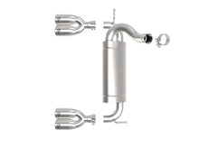 Load image into Gallery viewer, aFe Rebel Series 2.5in 409 SS Axle-Back Exhaust Polished 07-18 Jeep Wrangler (JK) V6-3.6L/3.8L - 49-48086-P
