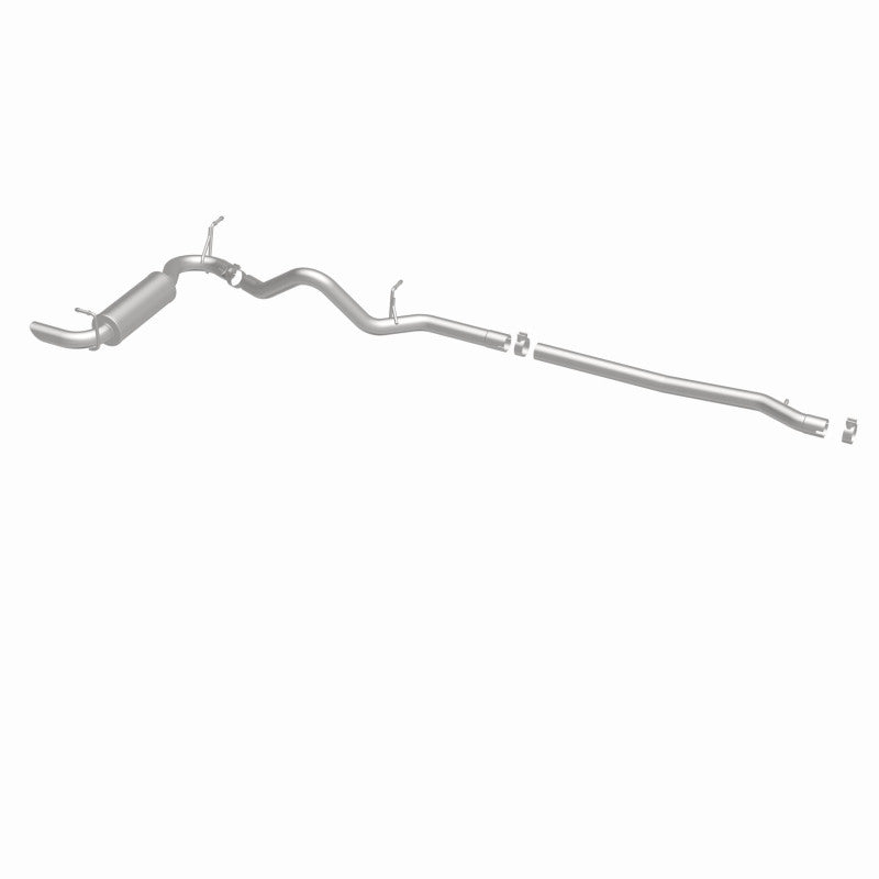 MagnaFlow 12-14 Jeep Wrangler 4dr Single Straight Rear P/S Exit Stainless C/B Performance Exhaust - 15117