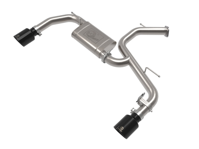 aFe Takeda Hyundai Elantra N 22-23 L4-2.0L (t) 3in SS Axle-Back Exhaust System w/ Black Tips - 49-37027-B