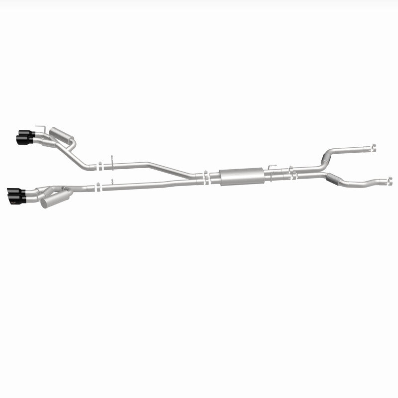 MagnaFlow 20-21 Ford Explorer 3.0L V6 Dual Exit Quad Black Chrome Tip Street Series Cat-Back Exhaust - 19515