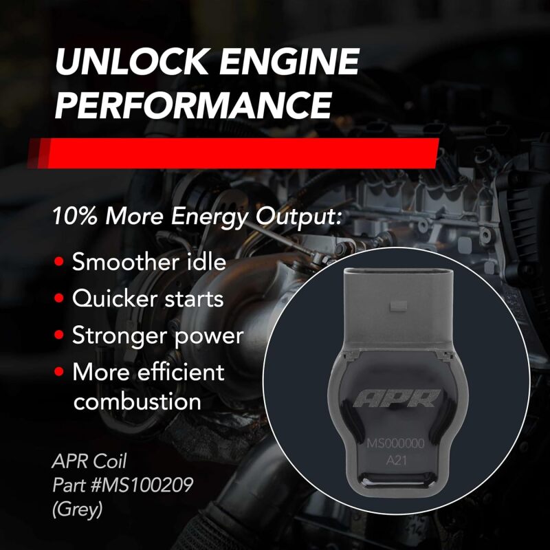 APR EA888.1/EA888.2/EA113/EA837 (PQ35/PQ45) 2.0T/3.0T Ignition Coil - Grey - MS100209