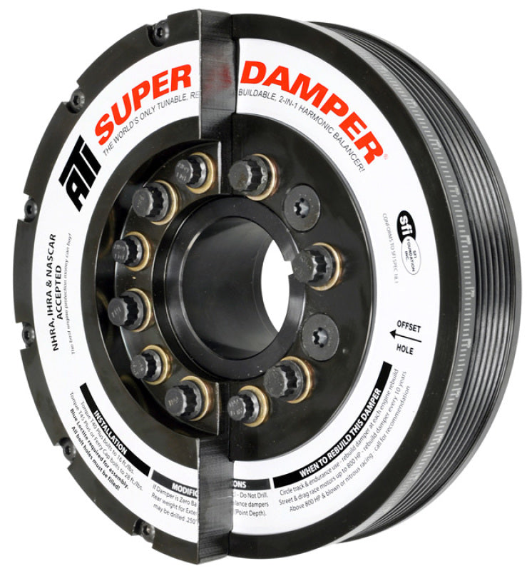 ATI Damper - 7.425In - Steel - 6 & 8 Grv - 20-21 GM Duramax - ATI917383