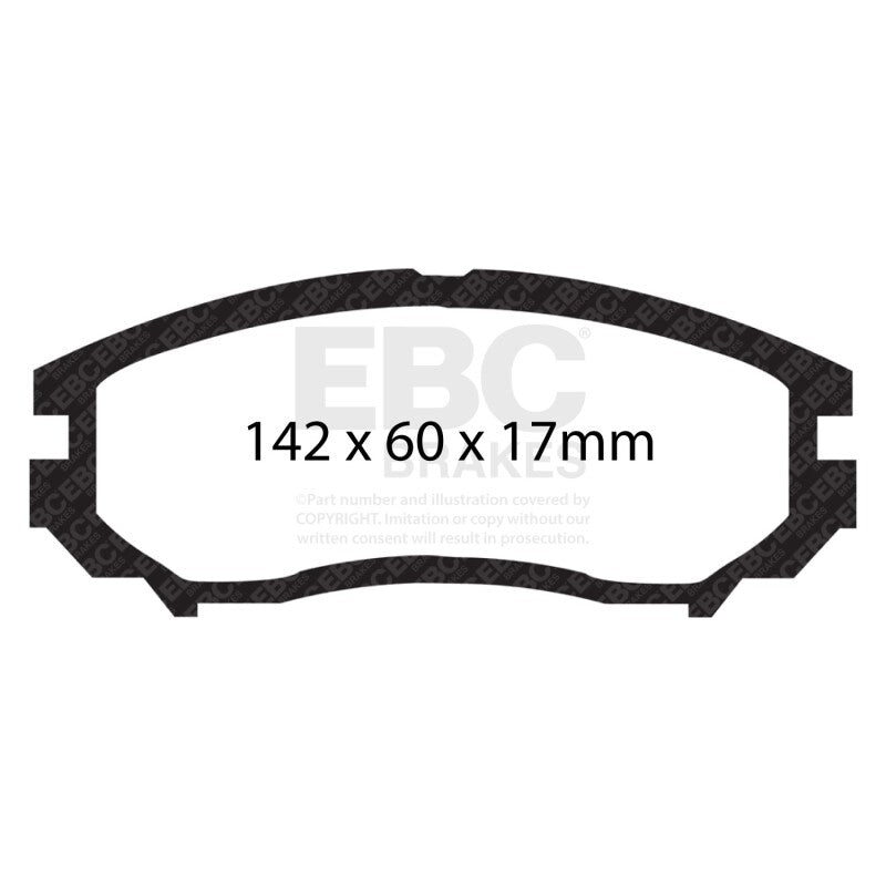 EBC 04-06 Hyundai Tiburon 2.7 6 speed Yellowstuff Front Brake Pads - DP41755R