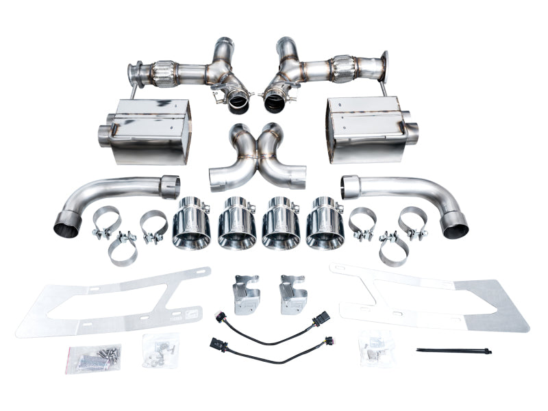 AWE Tuning 23-25 Chevrolet C8 Corvette Z06 5.5L SwitchPath Exhaust System - Chrome Silver Tips - 3025-42906