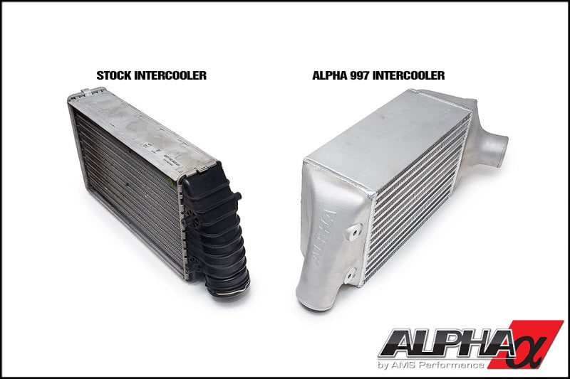 AMS Performance Porsche 997.1TT Alpha Intercooler System (For Stock Framed Turbos) - ALP.09.09.0001-2