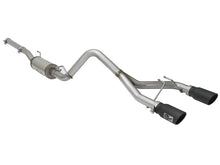 Load image into Gallery viewer, aFe Rebel Series CB 2.5in Dual Center Exit SS Exhaust w/ Black Tips 07-15 Jeep Wrangler 3.6L/3.8L V6 - 49-48056-B