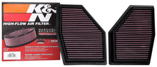 Load image into Gallery viewer, K&amp;N 2020 BMW M550i 4.4L V8 Replacement Air Filter (2 Per Box) - 33-3155