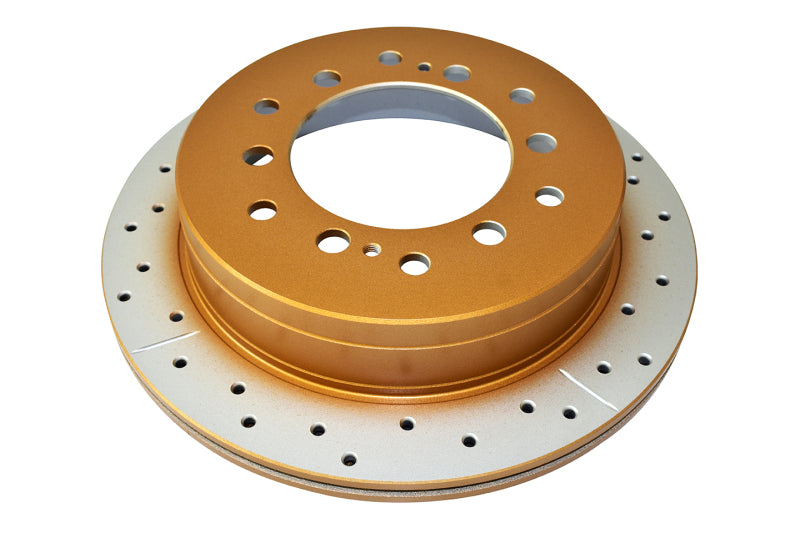 DBA 10-23 Lexus GX460 Rear Street Series Drilled & Slotted Rotor w/Gold Hat - DBA2737X