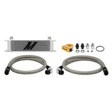 Load image into Gallery viewer, Mishimoto Universal Thermostatic 10 Row Oil Cooler Kit - Silver - MMOC-UT