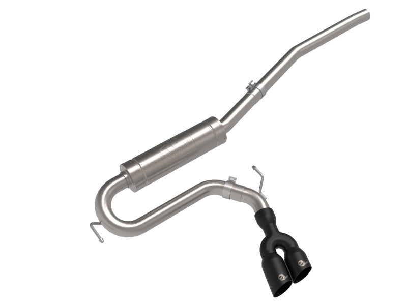 aFe Rebel Series 2.5in 409 SS Cat-Back Exhaust w/ Black Tip 2022 Ford Maverick - 49-33144-B