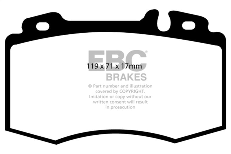EBC 02-04 Mercedes-Benz C32 AMG (W203) 3.2 Supercharged Ultimax2 Front Brake Pads - UD847
