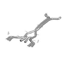 Load image into Gallery viewer, MBRP 2016 Chevy Camaro V8 6.2L 6spd 3in Alum Race Dual Cat Back w/ 4.5in Quad Dual Wall Tips - S7033AL