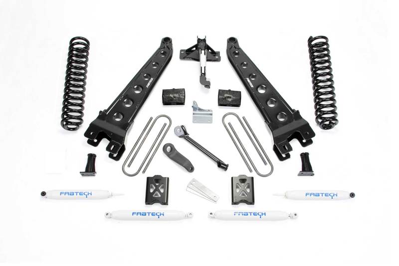 Fabtech 05-07 Ford F250 4WD w/Factory Overload 6in Rad Arm Sys w/Coils & Perf Shks - K20111