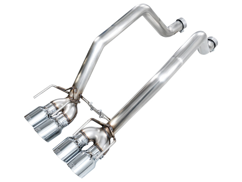 AWE Tuning C6 Chevrolet Corvette Z06/ZR1 Track Edition Axle-Back Exhaust w/ Chrome Silver Tips - 3020-42606