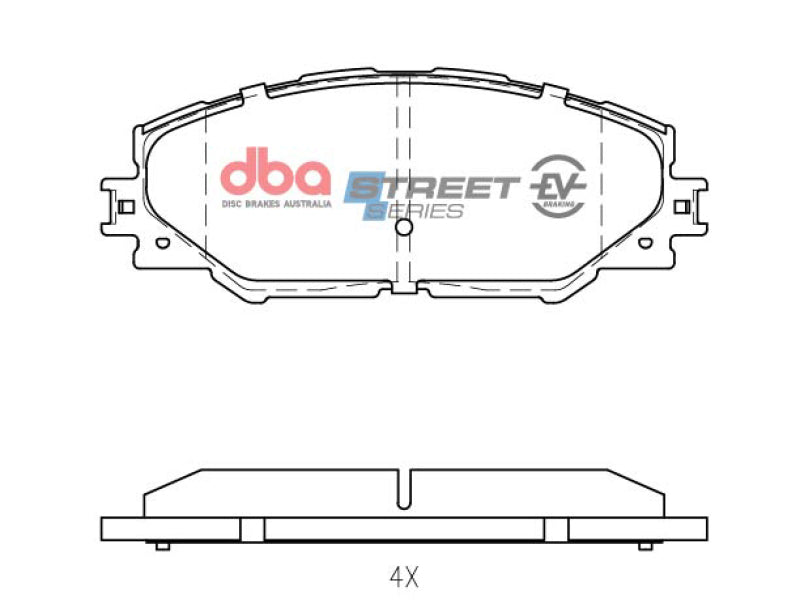 DBA 09-10 Pontiac Vibe Base 2.4L Front SSEV Street Series Brake Pads - DB1801SSEV